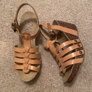 Blowfish Strappy Wedge Shoes
